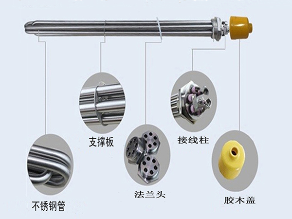 帶防護套法蘭加熱管